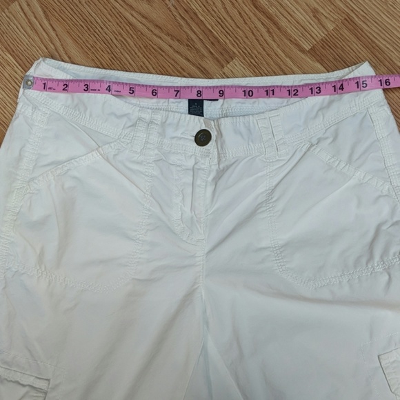 Tommy Hilfiger White Cargo Pants  Size 6 - Picture 8 of 12